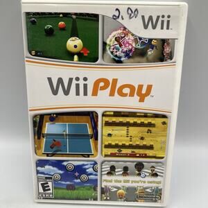 Wii Play (Nintendo, 2007) Complete With Manual CIB Tested & Working Free Shipig